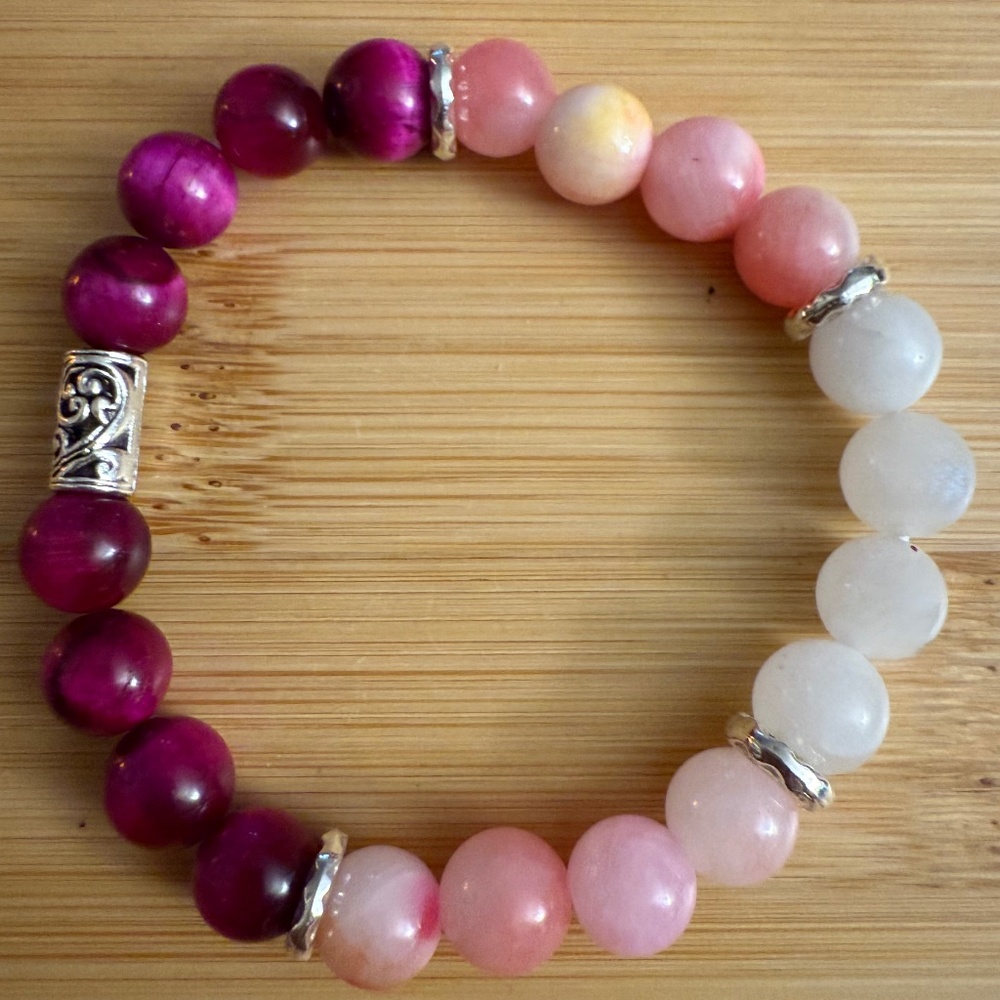 Tiger’s Eue, Persian Jade & Moonstone